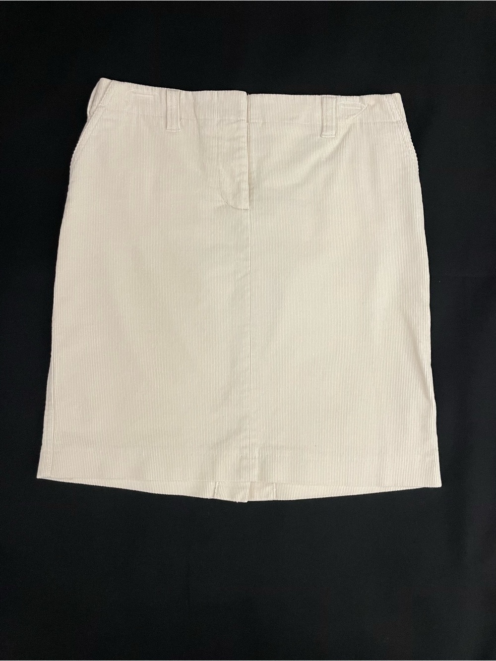 J. CREW Stretch Women's Cream Corduroy Skirt Size 6